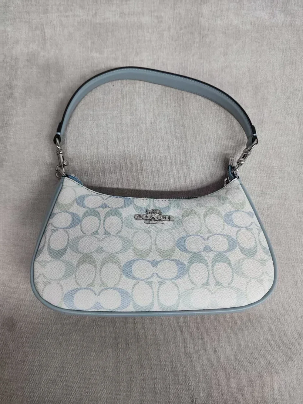 💙 Coach Signature Monogram Hobo Shoulder Bag